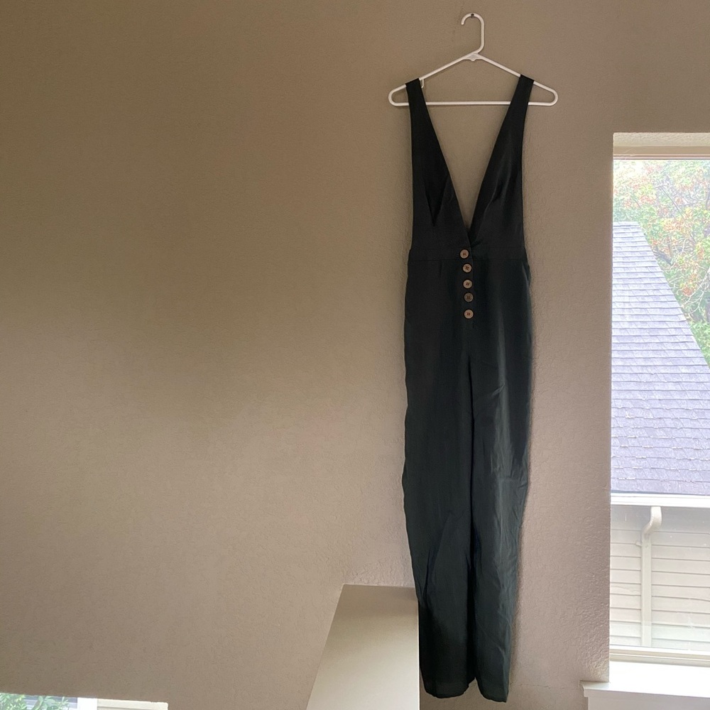 COPY - Wild Fable forest green linen jumpsuit